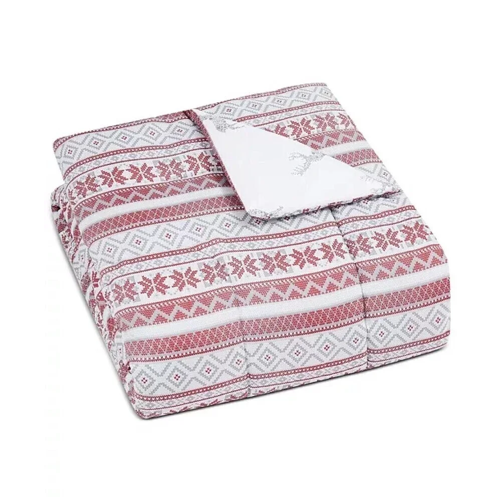 PEM AMERICA Holiday Fair Isle 2-Pc. Reversible Full/Queen Comforter Set bedding